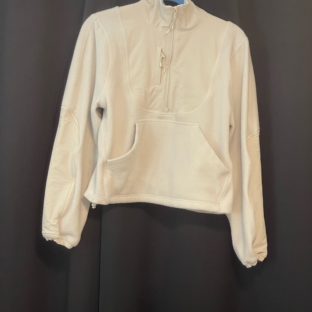 lululemon athletica White Quarter-Zip Hoodie